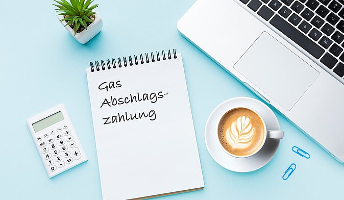 Foto Gasabschlagszahlung